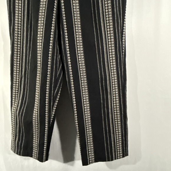 Anthropologie Essential Beach Pants Boho Bohemian Black White Women Size Medium‎ - Picture 4 of 10